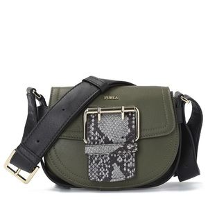 Furla hashtag shoulder crossbody bag olive green
